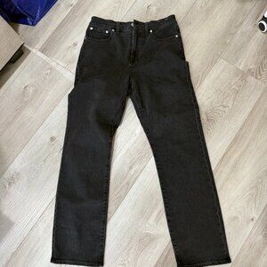 Madewell Black Denim Jeans 90s straight